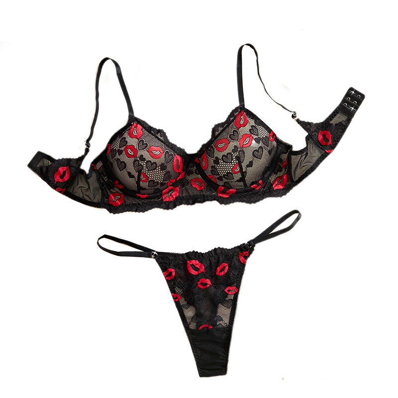 Transparent Lace Underwear Sex - Lace Bralette Set recension och pris